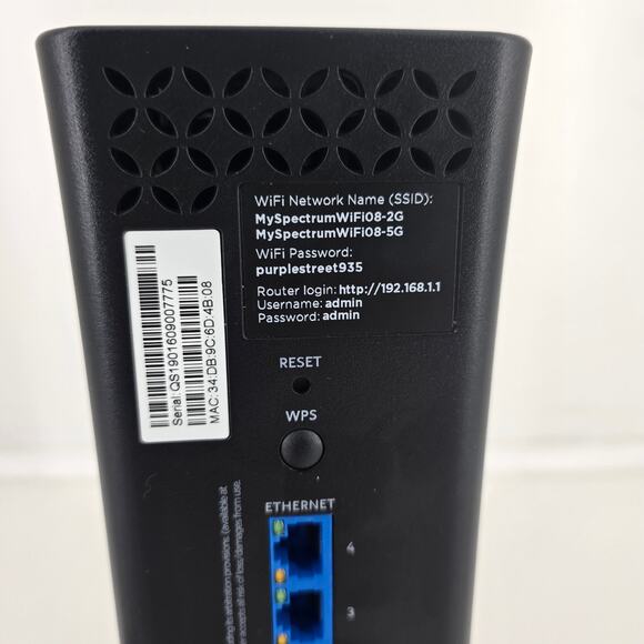 Spectrum WiFi Router / Gateway (Serial CS1901609007775) — Powers On - Picture 6 of 6